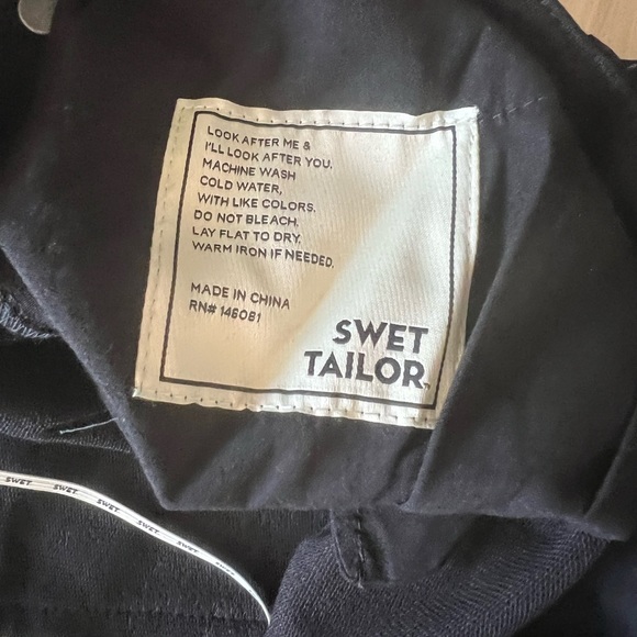 Swet Tailor Black Pants 40x32 Brand New - Picture 5 of 5